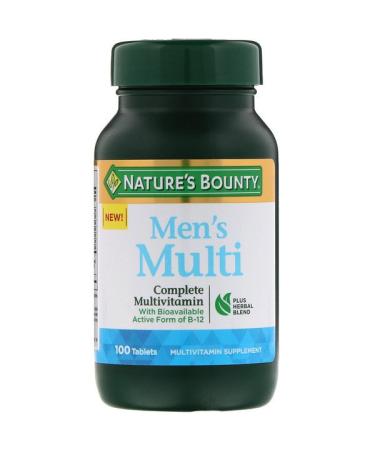 Nature's Bounty Men's Multi Complete Multivitamin 100 Tablets