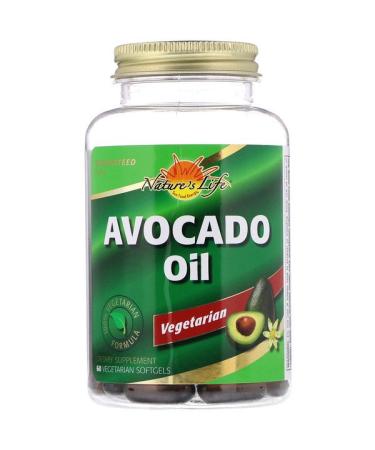 Nature's Life Avocado Oil 60 Vegetarian Softgels
