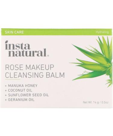 InstaNatural Rose Makeup Cleansing Balm Hydrating 0.5 oz (14 g)