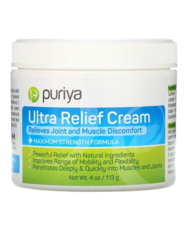 Puriya Ultra Relief Cream 4 oz (113 g)