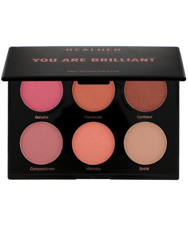 RealHer You Are Brilliant Pro Blush Palette 0.66 oz (18 g)