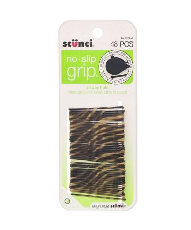 Scunci No Slip Grip All Day Hold Bobby Pins Striped 48 Pieces - Buy Online on GoSupps.com