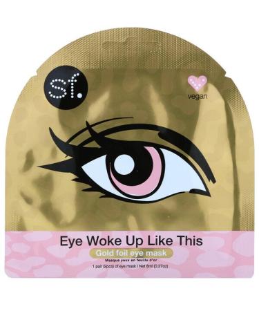 SFGlow Eye Woke Up Like This Gold Foil Eye Mask 1 Mask 0.27 oz (8 ml)