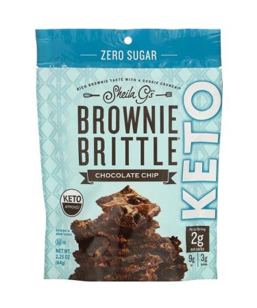 Sheila G's Brownie Brittle Keto Chocolate Chip 2.25 oz (64 g)