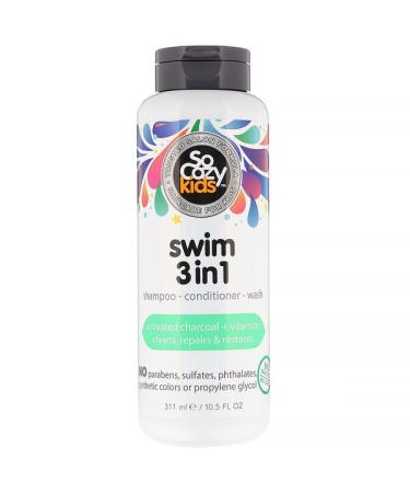 SoCozy Kids Swim 3 in 1 Shampoo - Conditioner - Wash 10.5 fl oz (311 ml)