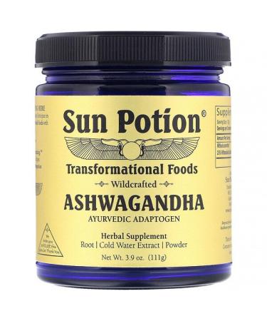 Sun Potion Ashwagandha Powder Wildcrafted  3.9 oz (111 g)