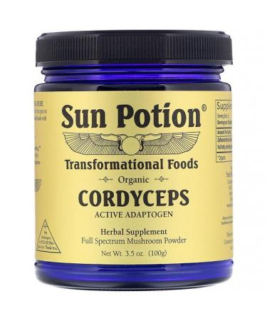Sun Potion Cordyceps Powder Organic 3.5 oz (100 g)