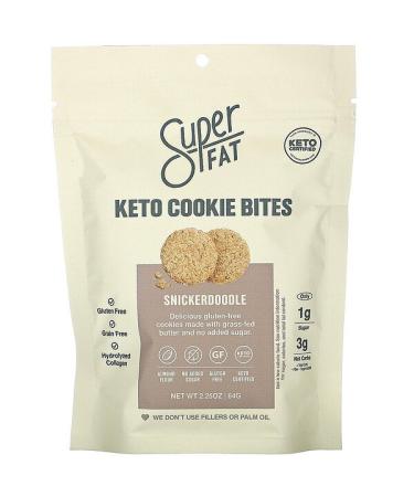 SuperFat Keto Cookie Bites Snickerdoodle 2.25 oz (64 g)