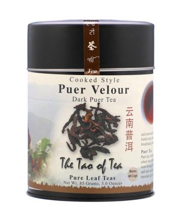The Tao of Tea Cooked Style Puer Velour Dark Puer Tea 3 oz (85 g)