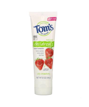 Tom's of Maine Children's Fluoride Toothpaste Silly Strawberry  5.1 oz (144 g)