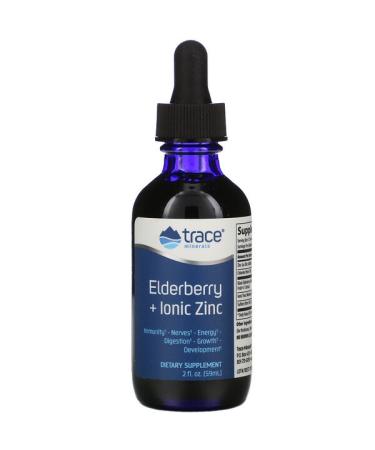 Trace Minerals Research Elderberry + Ionic Zinc 2 fl oz (59 ml)