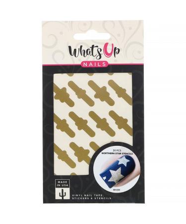 Whats Up Nails Northern Star Stencils  20 Pieces