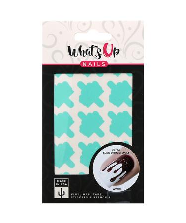 Whats Up Nails Slime Drips Stencils 30 Pieces