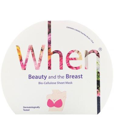 When Beauty Beauty and the Breast Bio-Cellulose Sheet Mask 2 Sheets 0.5 fl oz (15 ml) Each