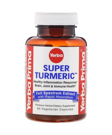 Yerba Prima Super Turmeric 60 Vegetarian Capsules