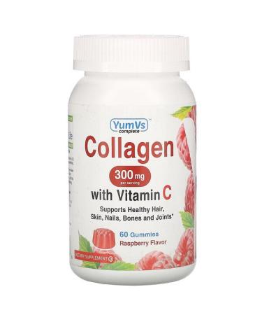 YumV's Collagen with Vitamin C Raspberry Flavor 300 mg 60 Gummies