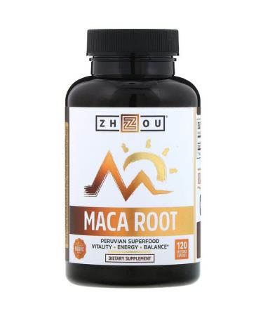 Zhou Nutrition Organic Maca Root 120 Vegetable Capsules