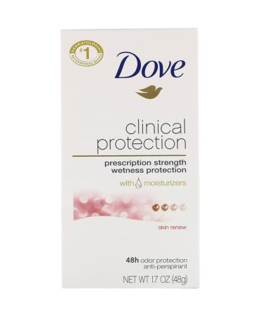 Dove Clinical Protection Anti-Perspirant Deodorant - Skin Renew 1.7 oz | Prescription Strength - Buy Online on GoSupps.com