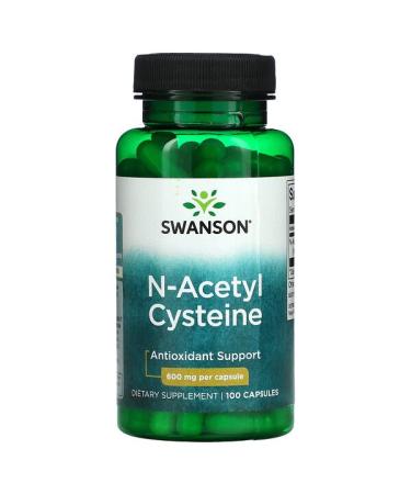 Swanson N-Acetyl Cysteine Antioxidant Support 600 mg 100 Capsules