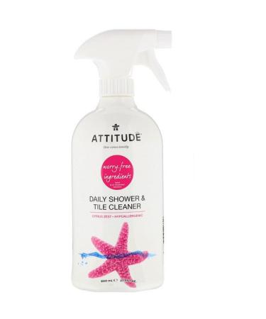 ATTITUDE Daily Shower & Tile Cleaner Citrus Zest 27.1 fl oz (800 ml)