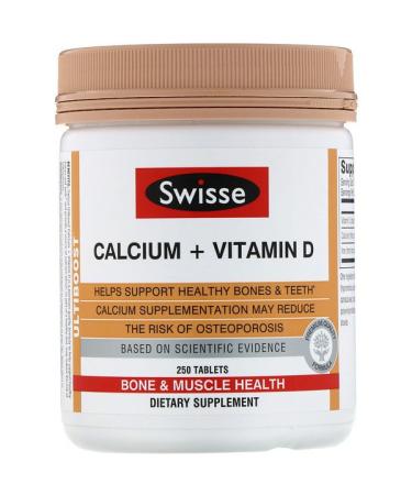 Swisse Ultiboost Calcium + Vitamin D 250 Tablets