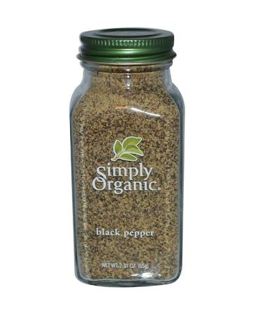 Simply Organic Black Pepper 2.31 oz (65 g)