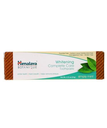 Himalaya Whitening Mint Travel Toothpaste Simply Mint 0.75 oz (21 g)
