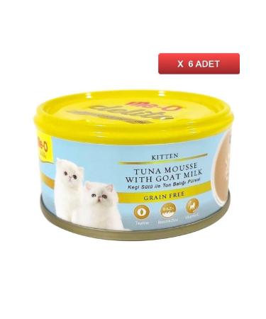 me-o Delite Tuna and Goat Milk Grain-Free Cat Canned Food 80 Gr (6 Pieces)