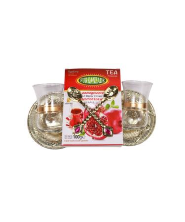 Furkanzade Pomegranate Tea Set with Glass 100 gr