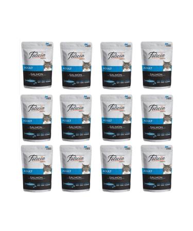 Felicia Grain-Free Salmon Adult Pouch Cat Canned Food 85 Gr 12 Pack