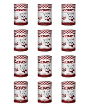 Carnaval Cat Steak Cat Canned Food 400 gr X 12 pcs