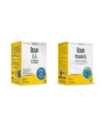 Ocean Ocean Drop Set D3k2 Drop 20 Ml And D3 1000 Iu Drop 50 Ml