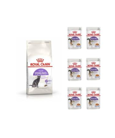 Royal Canin Sterilised 37 (sterilised Cat Food) 2 Kg. + 6 Pieces (sterilised) Wet Food