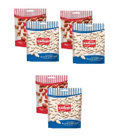 Tad m Roasted Salted Peanuts 90 Gr X 3 Pieces Unsalted Pumpkin Seeds 80 Gr X 3 Pieces