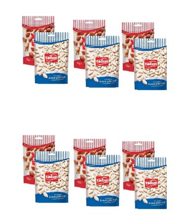 Tad m Roasted Salted Peanuts 90 Gr X 6 Pieces Unsalted Pumpkin Seeds 80 Gr X 6 Pieces