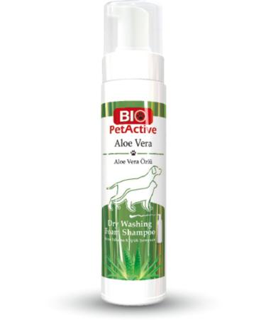 BioPetAct Biopet Aloe Vera Extract Dry Wash Foam Shampoo 200ml
