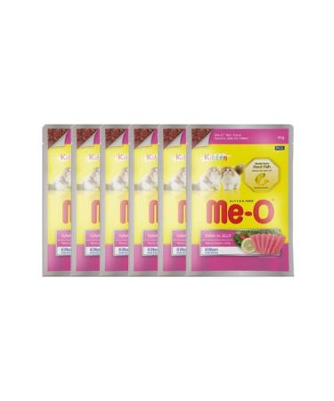 me-o Canned Tuna Pouch Kitten Food in Jelly 80 Gr X 6 Pieces