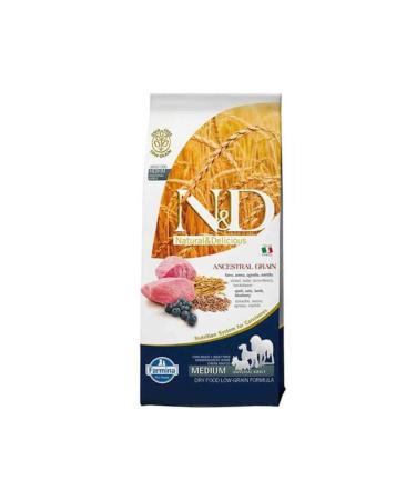Farmina N&D Lamb and Blueberry Low Grain Medium Breed Adult Dog Food 2.5 Kg