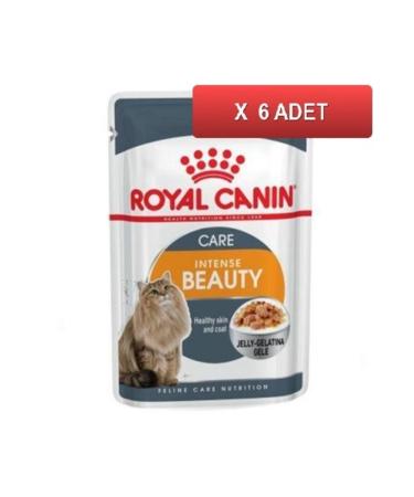 Royal Canin Intense Beauty Jelly Cat Canned Food 85 Gr (6 Pieces)