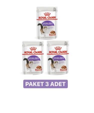 Royal Canin Sterilized Gravy Neutered Wet Cat Food 85 Gr X 3 Pieces
