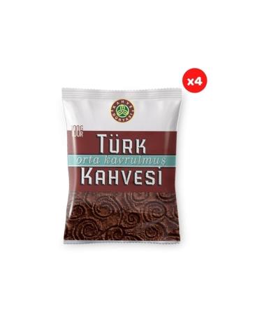 Kahve D nyas Medium Roast Turkish Coffee 100 Gr (Pack of 4)