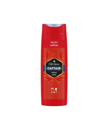 Old Spice Captain Men's Shower Gel & Shampoo 400 Ml (1 Piece)