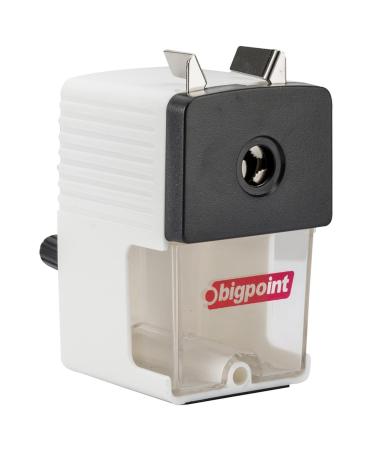 Bigpoint Desk Type Pencil Sharpener White (Jumbo Sharpener)