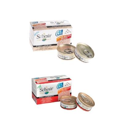 Schesir 2 Types Multipack Canned Mixed 6 X 50 Gr. 2 Eco Package
