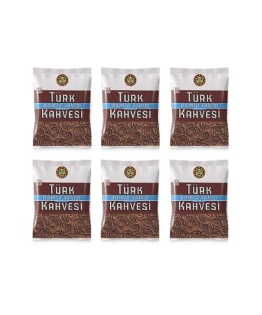 Coffee World Mastic Turkish Coffee 100 Gr (Pack of 6) 6 Packs of 100 Gr Mastic Coffee