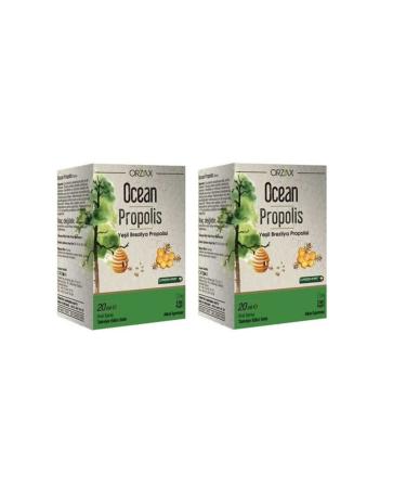 Ocean Ocean Honey Green Brazilian Propolis for Adults and Children 20 Ml * 2 Pieces