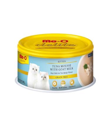 me-o Delite Grain-Free Goat Milk Tuna Kitten Canned Food 80gr Set of 6