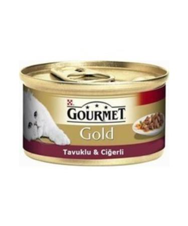 Gourmet Gourmet Gold 24 X 85gr Piece Meat Sauce Chicken and Liver Cat Price