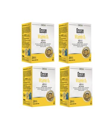Ocean Vitamin D3 For Children And Adults 400 Iu 20 Ml Spray X4 Pieces