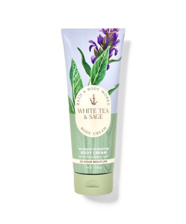 Bath & Body Works White Tea & Sage Intense Moisturizing Body Cream 8 oz / 226 g